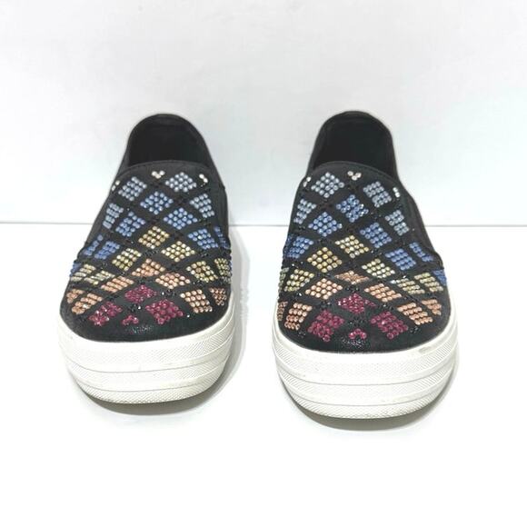 Skechers Street Uplift Wild Thang Flatform Multicolor Sequined Sneakers 7.5 - Picture 3 of 12